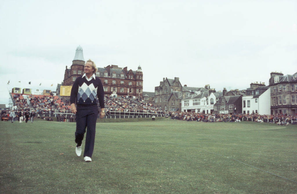 Jack Nicklaus following his Open win at St Andrews in 1978